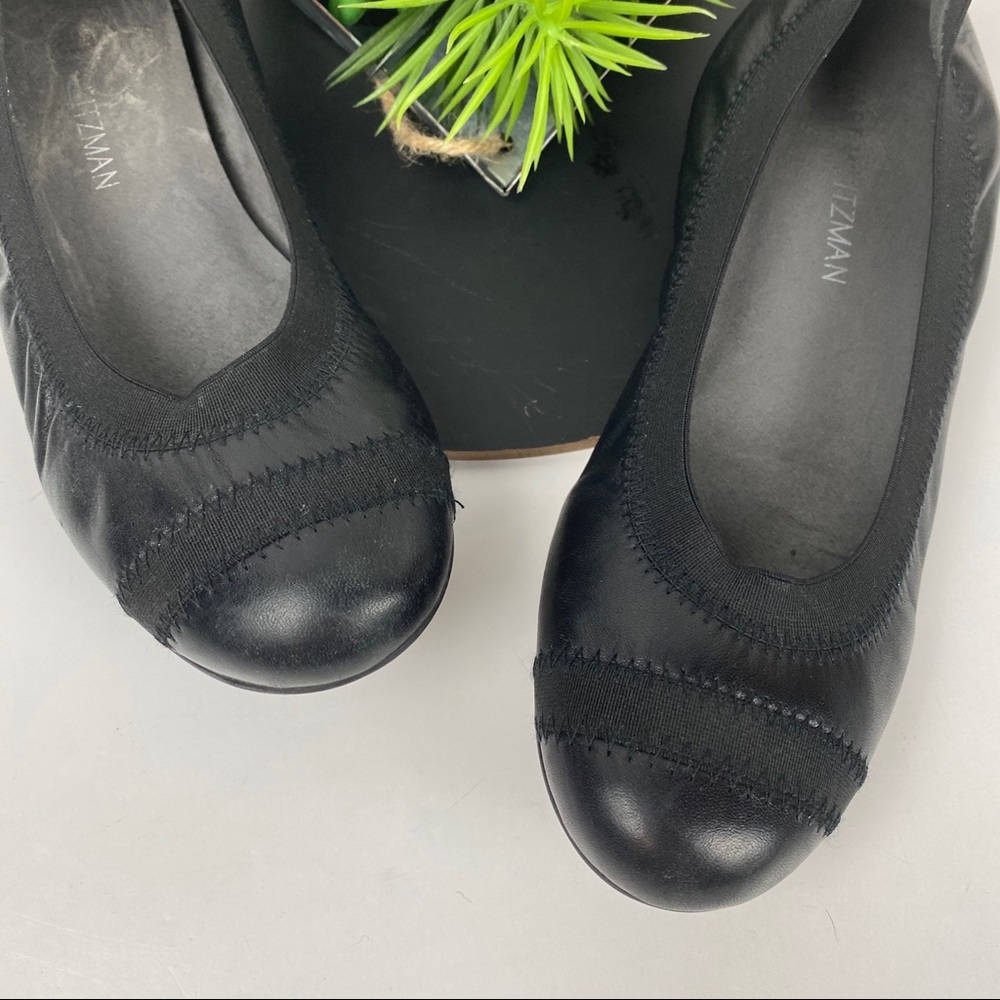 Stuart Weitzman Black Giveable Ballet Flat Sz 7.5